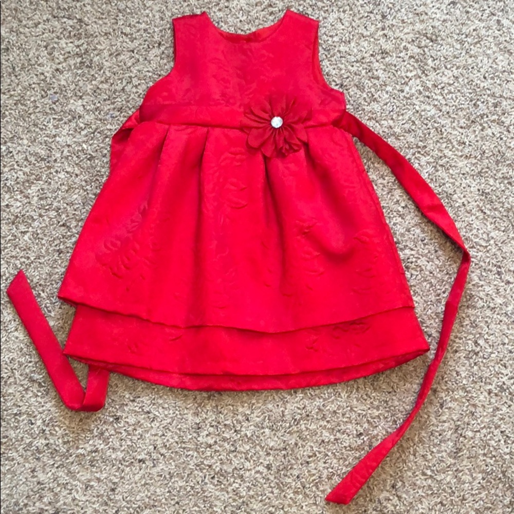 Little girls red dress